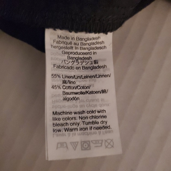 J. Crew Linen Cotton Blend Shorts with Scalloped Hem Sz 2 Black - Picture 9 of 9